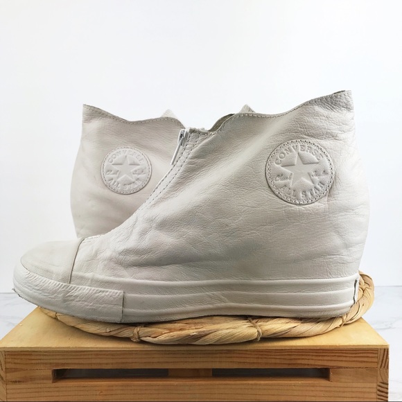 Converse Chuck Taylor All Star Lex Wedge White 9.5 - Picture 5 of 10